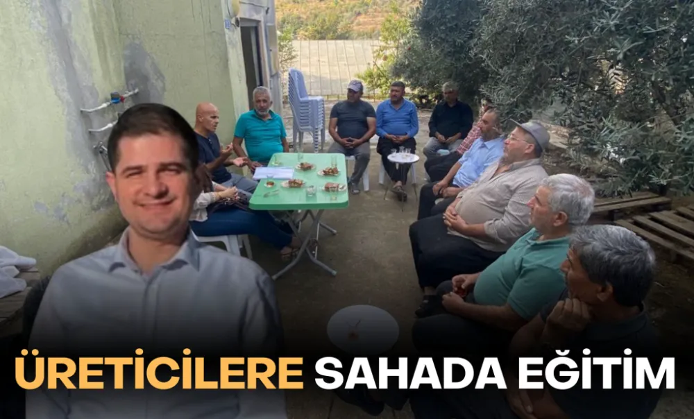 Üreticilere sahada eğitim